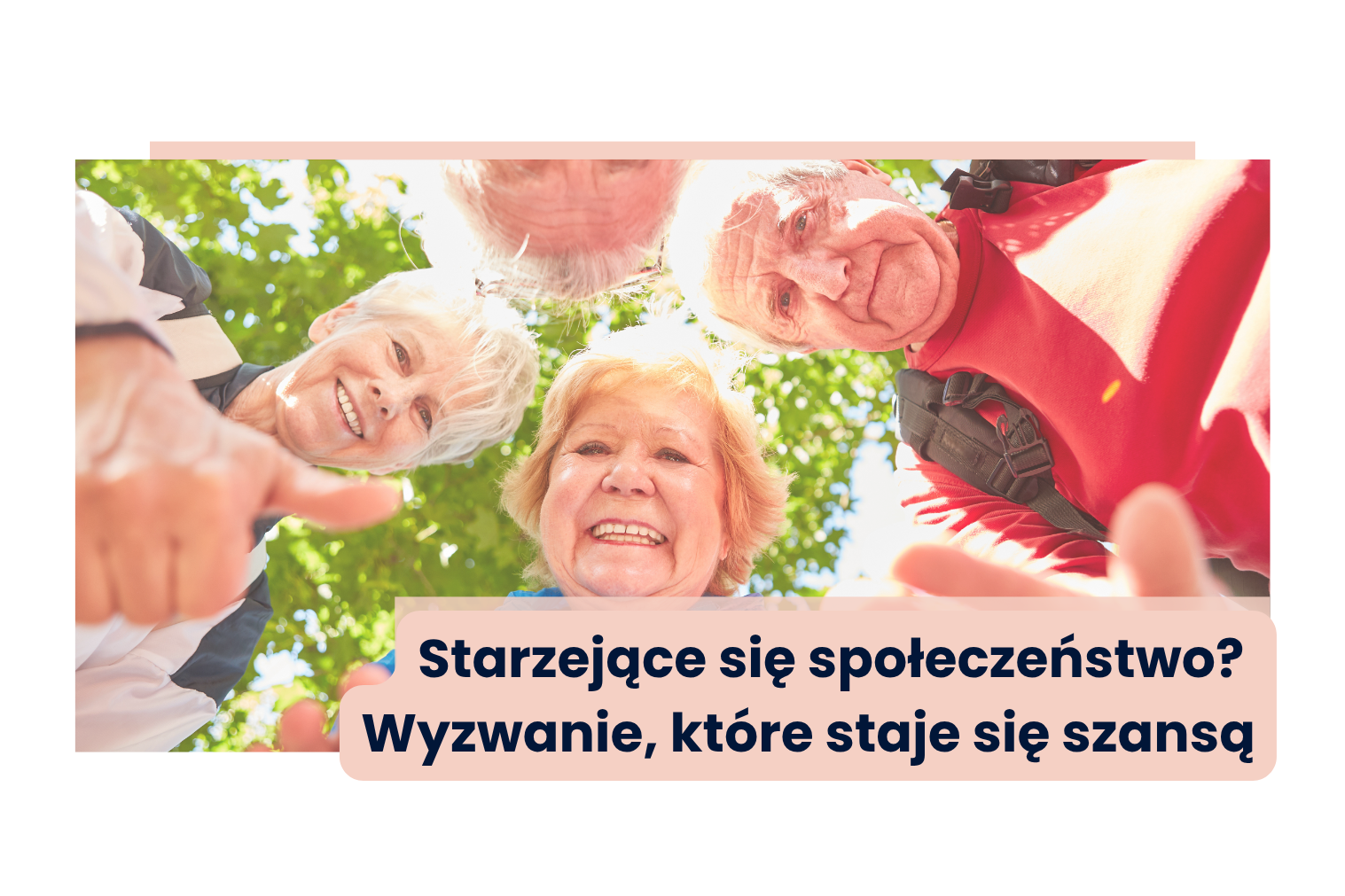 Infografika prezentuje sześć głównych obszarów, w których możliwy jest rozwój usług społecznych i opiekuńczych: usługi asystenckie i opiekuńcze (np. asystenci osobisti osób z niepełnosprawnościami, wolontariat towarzyszący), usługi mobilne („złota rączka”, taksówka dla seniora, mobilny punkt kultury), dzienne formy wsparcia (dzienne domy pomocy, kluby seniora, gospodarstwa opiekuńcze), całodobowe formy wsparcia (centra opiekuńczo-mieszkalne, mieszkania wspomagane), opiekę wytchnieniową oraz rozwój infrastruktury i sprzętu, takiego jak likwidacja barier architektonicznych czy wypożyczalnie sprzętu rehabilitacyjnego. Całość podkreśla rosnące znaczenie elastycznych i lokalnych form wsparcia dla starzejącego się społeczeństwa.